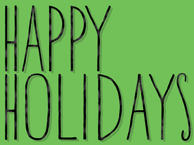 Dribbble Happy Holidays Shot green holidays playing ywft hannah