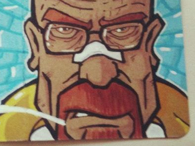 Say my name! breaking bad drawing freelance illustrator heisenberg illustratie markers mrwhite posca walter white