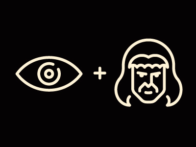 Eyekhans eye icons khan outline star trek vector