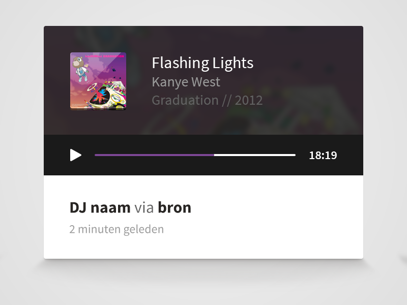 Example of Audioplayer / song