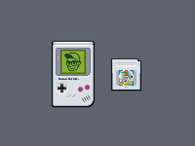 Game Boy pixels tool:photoshop