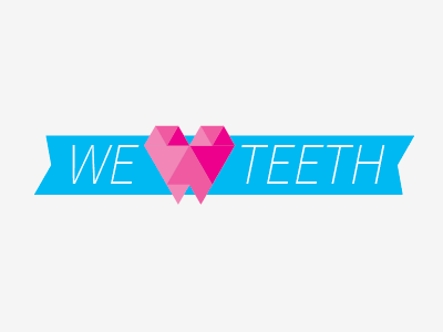 WE LOVE TEETH hearth illustration illustrator love teeth