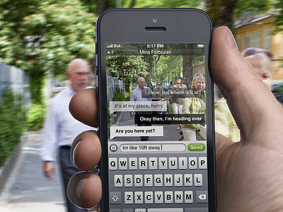 Walkie Textie App app interaction design ios iphone iphone 5 mobile texting ui user experience user interface ux walking