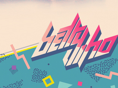 Betty Who Single Artwork Piece 80s 90s artist betty cheesy futuristic retro type vintage who