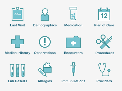 HDC Final Icons health health design challenge information design