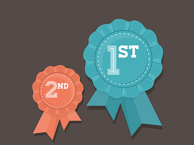 County Fair first prize ribbon second