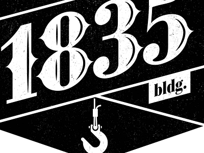 1853 hook logo numbers typography