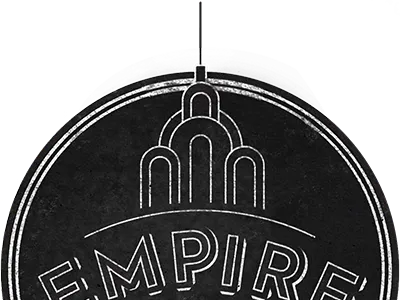 Mf Empirejs art deco empirejs logo sticker typography