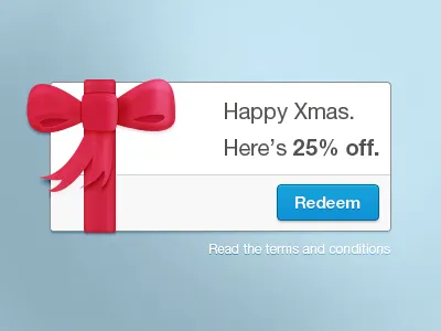 Discount Coupon christmas code coupon discount ribbon xmas