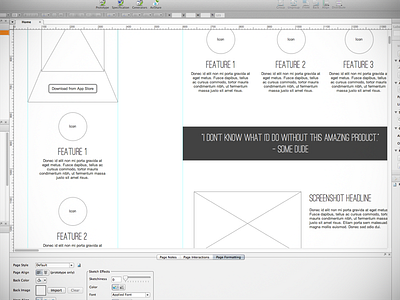 Website Wireframe axure iphone web wireframe