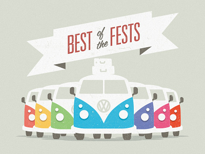 <3 Westies 67 bus camper illustration rainbow van vanagon volkswagen vw westfalia