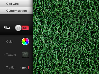 mat showcasing app 3d ipad modelling ui