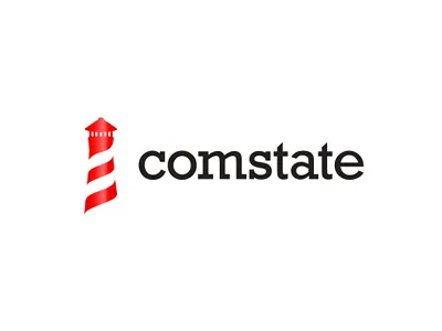 Comstate lighthouse logo signboard