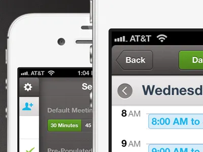 Scheduler App UI app buttons clean detail icons ios iphone minimal mobile schedule scheduler ui