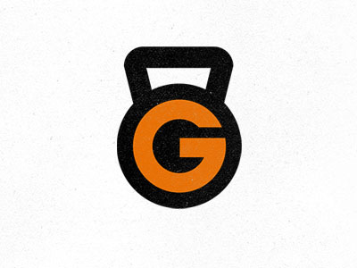 Kettleball crossfit fitness gym icon logo