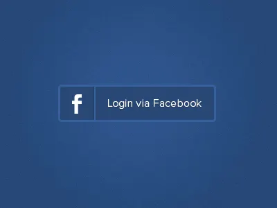 Login via Facebook button facebook login rebound simple