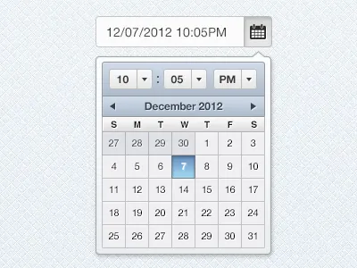 Date picker Concept date date picker time ui