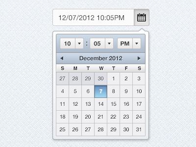 Date picker Concept date date picker time ui