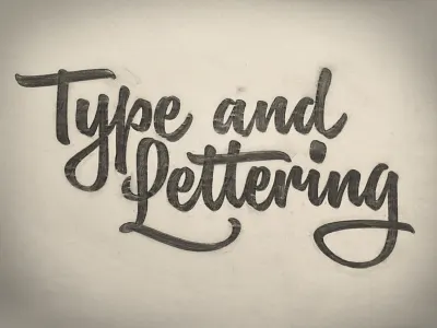 Type and Lettering brush brush script drawing hand drawn hand lettered hand lettering lettering pencil pencil case script sketch type and lettering