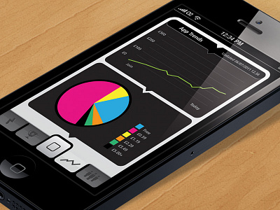 App Tracker Screenshot app apple application design interface ios iphone mobile stats ui ux