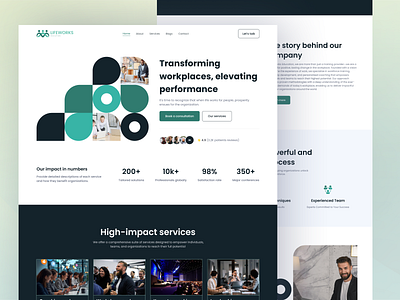 Lifeworks Education Landing Page clean graphic design landing minimal simple ui