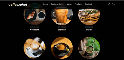 CoffeJahat branding graphic design ui