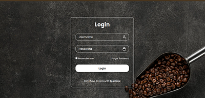 Login CoffeJahat branding logo ui