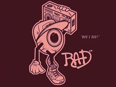 Rad Company Eyeball Illustration aesthetic art art design artist artwork colorful creative creative art creativity design designs eyeball illustration illustration design insparation inspire inspired rad company street art street style
