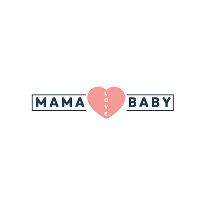 Mama Baby - Logo design baby branding graphic design logo love mama