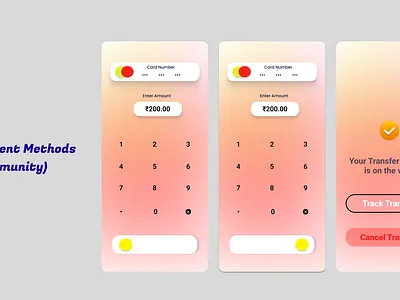 Payment Methods app mobile payment methods ui ui kit ux