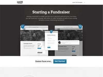 Donate.ly - Explaining Fundraisers Page donately donations fundraising online