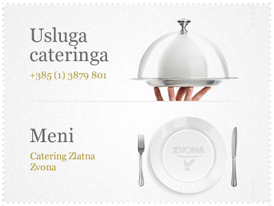 Catering Zlatna Zvona catering clean cooking fireworks gray green ui user interface web site