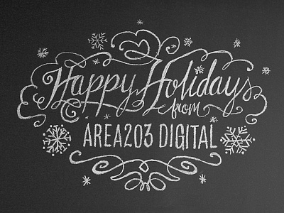 Holiday Chalk Wall Design chalk chalk wall chalkboard drawing holiday holidays lettering script type typography