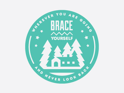 Brace yourself graphic design logo t shirt design