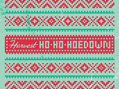 Harvest Hoedown christmas custom type hand drawn harvest ho ho ho ho ho hoedown hoedown holiday knit party sweater