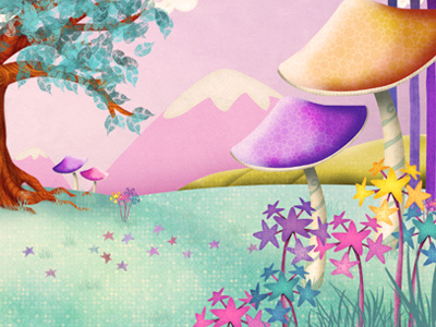 Magical Landscape environment flowers illustration landscape scene tv