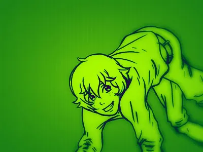 Lime Smile boy illustration shota