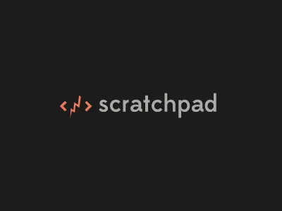 Scratchpad Logo code html logo