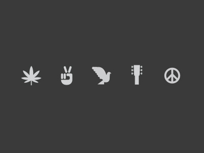 Peace guitar love marijuana peace pigeon