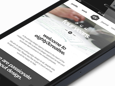 eighty3creative mobile clean interface minimal responsive simple ui web