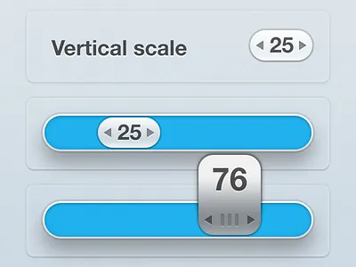slider pop slider touchscreen ui