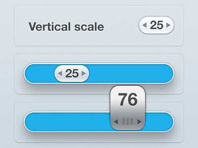 slider pop slider touchscreen ui