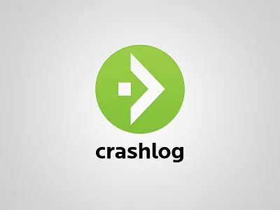 New CrashLog logo crashlog green locator font logo