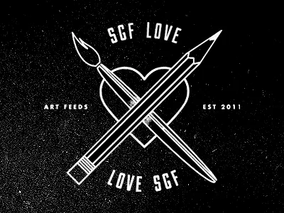 12052012 art feeds grunge heard logo missouri mo monogram paintbrush pencil shirt springfield