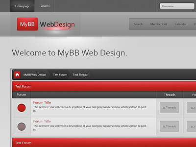 MyBB theme forum forum design forum skins forum themes forums mybb web design