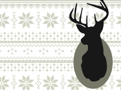 Happy Holidays, Bitches. background christmas deer design fun holiday pattern vector