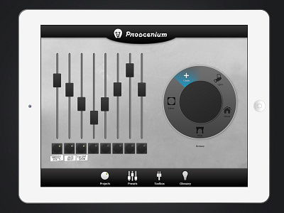 Proscenium app light board lighting tablet theater ui