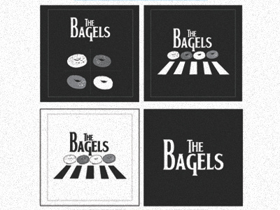 The Bagels bagels black illustration white