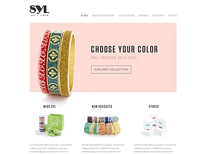 jewelry website home accessories clean fashion home jewelry minimal simple website