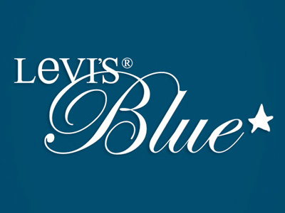 Levi's Blue Logotype blue lettering levis logotype